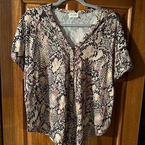 Slightly used snake print top